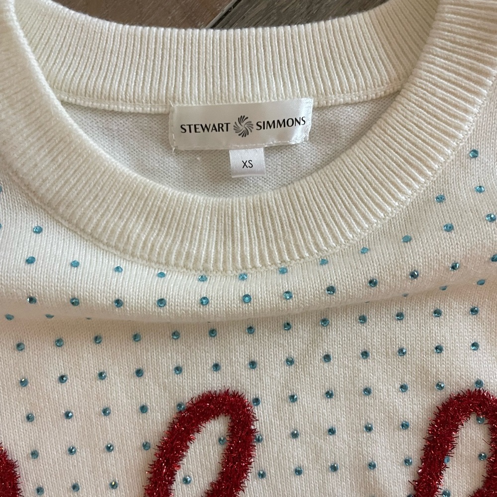 Rebels White and Red Women's Top - Picture 2 of 5